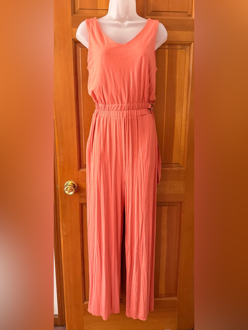 Love Coral Wide-Leg Jumpsuit with Elastic Waist